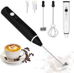 2-in-1 Rechargeable Electric Coffee Beater & USB Milk Frother