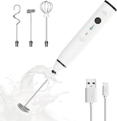 2-in-1 Rechargeable Electric Coffee Beater & USB Milk Frother