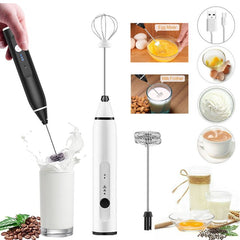 2-in-1 Rechargeable Electric Coffee Beater & USB Milk Frother