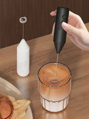 2-in-1 Rechargeable Electric Coffee Beater & USB Milk Frother